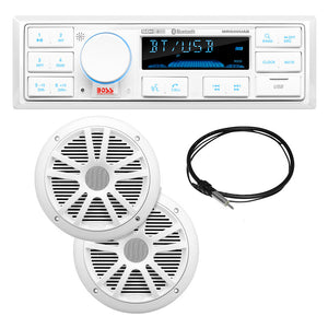 Boss Audio MCK500WB.6 Kit w/MR500UAB, 2 MR6W Speakers, MRANT10 Antenna,  White Remote [MCK500WB.6] - BuoyMart.com  Stereos Boss Audio
