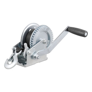 CURT Hand Crank 1400 lb. Winch w/20 Strap  7-1/2" Handle [29435] - BuoyMart.com  Trailer Winches CURT