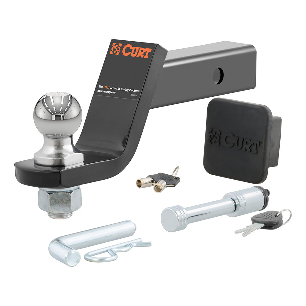CURT Towing Starter Kit w/2" Ball - 2" Shank - 7,500 lbs - 4" Drop [45554] - BuoyMart.com  Accessories CURT