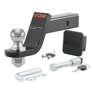 CURT Towing Starter Kit w/2" Ball - 2" Shank - 7,500 lbs - 4" Drop [45554] - BuoyMart.com  Accessories CURT