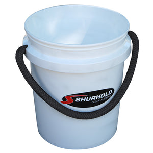 Shurhold Worlds Best Rope Handle Bucket - 5 Gallon - White [2451] - BuoyMart.com  Cleaning Shurhold