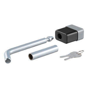 CURT 1/2" Hitch Lock w/5/8" Adapter - 1-1/4" or 2" Receiver - Deadbolt - Chrome [23024] - BuoyMart.com  Hitches & Accessories CURT