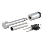 CURT 1/2" Hitch Lock w/5/8" Adapter - 1-1/4" or 2" Receiver - Barbell- Stainless Steel [23517] - BuoyMart.com  Hitches & Accessories CURT