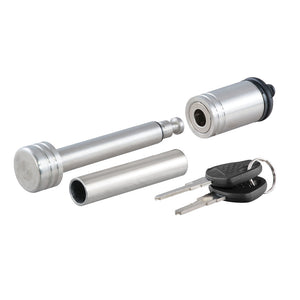 CURT 1/2" Hitch Lock w/5/8" Adapter - 1-1/4" or 2" Receiver - Barbell- Stainless Steel [23517] - BuoyMart.com  Hitches & Accessories CURT