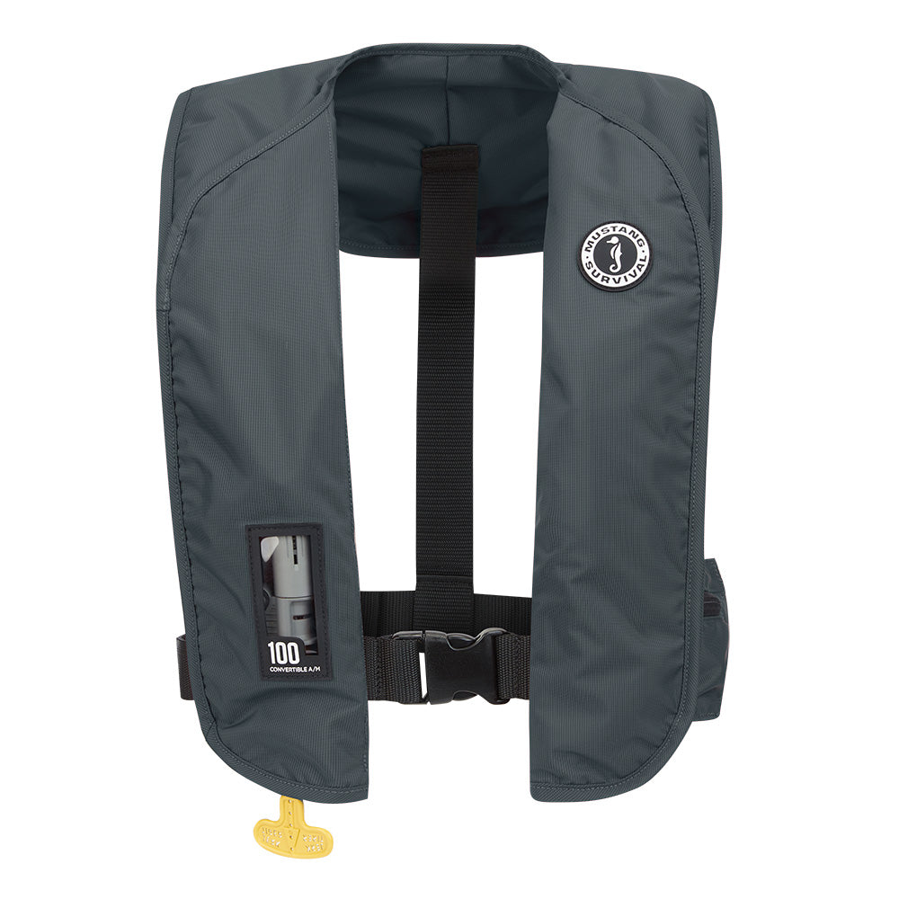 Mustang MIT 100 Convertible Inflatable PFD - Admiral Grey [MD2030-191-0-202] - BuoyMart.com  Personal Flotation Devices Mustang Survival