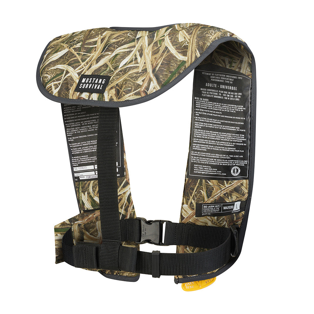 Mustang MIT 100 Convertible Inflatable PFD - Camo [MD2030CM-261-0-202] - BuoyMart.com  Personal Flotation Devices Mustang Survival