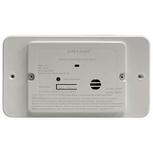 Safe-T-Alert 62 Series Marine Carbon Monoxide - Flush Mount - White - 12V w/Trim Ring [62-542-TR-WT-M] - BuoyMart.com  Fume Detectors Safe-T-Alert