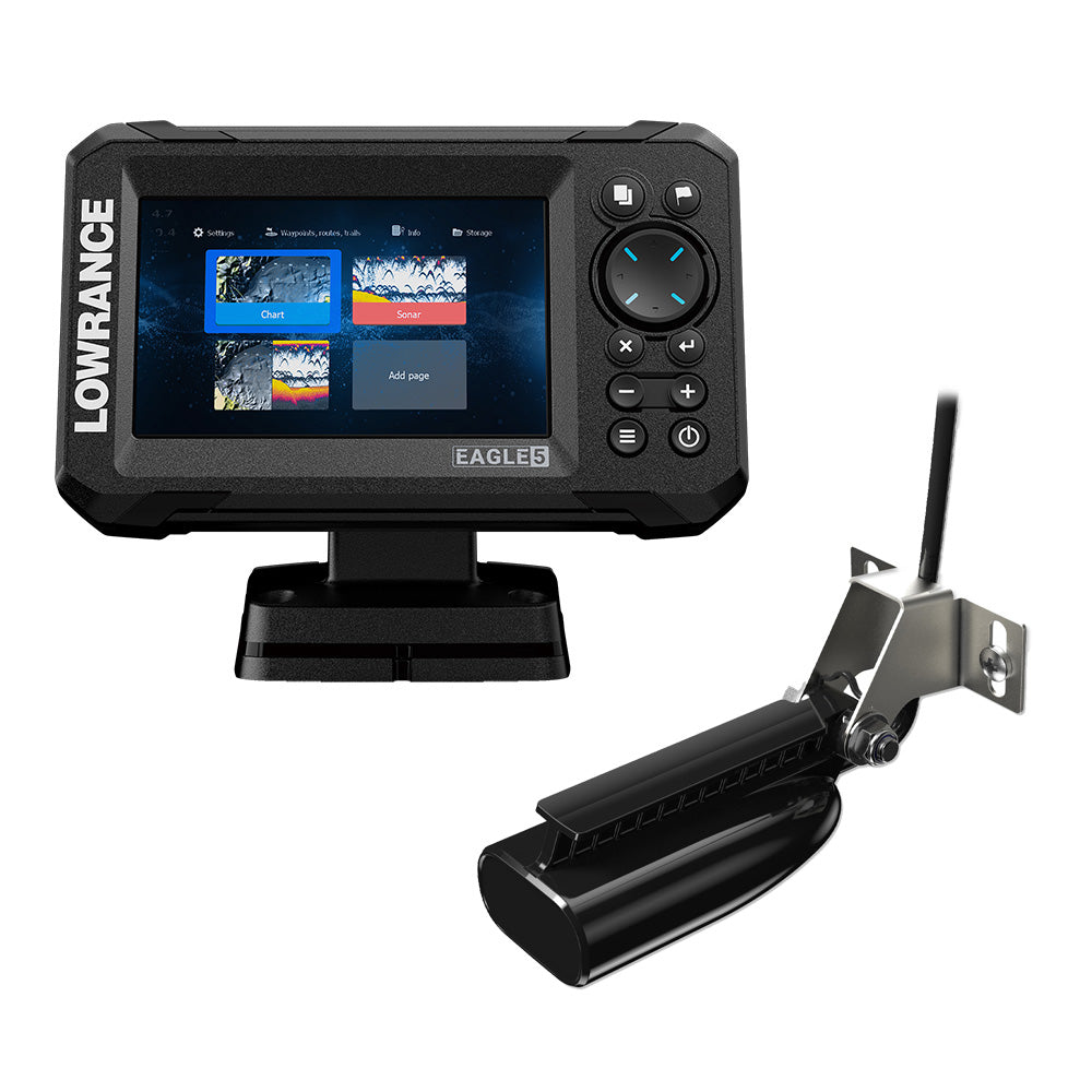 Lowrance Eagle 5 Combo - SplitShot Transducer w/C-MAP Charts [000-16226-001] Lowrance