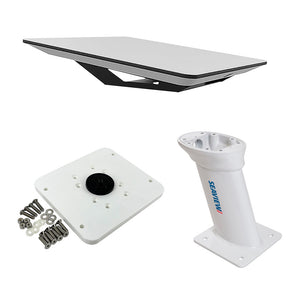 KVH Starlink Flat Panel Kit w/10" Seaview Pedestal Mount  ADASTLKA Starlink Top Plate [72-1048-SV10] - BuoyMart.com  Satellite Receivers KVH