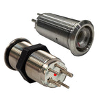 Bluewater 19mm Inrush Push Button Switch Off/On - Blue/Red LED - Switch Body Only [9057-1113] Bluewater