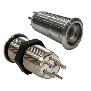 Bluewater 19mm Inrush Push Button Switch Off/On/On - Blue/Green/Red LED - Switch Body Only [9057-3113] Bluewater