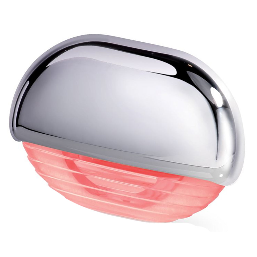 Hella Marine Easy Fit Step Lamp - Red w/Chrome Cap [958126201] - BuoyMart.com  Interior / Courtesy Light Hella Marine