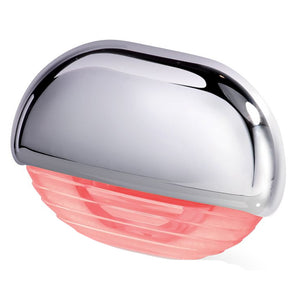 Hella Marine Easy Fit Step Lamp - Red w/Chrome Cap [958126201] - BuoyMart.com  Interior / Courtesy Light Hella Marine