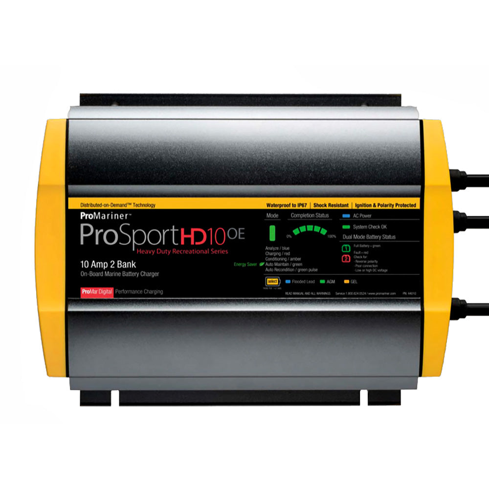 ProMariner ProSportHD 10 Gen 4 - 10 Amp - 2-Bank Battery Charger [44010] ProMariner