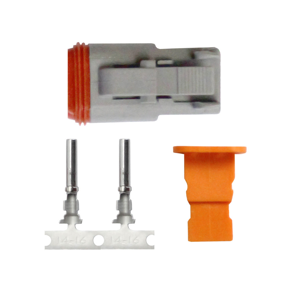 Pacer DT Deutsch Plug Repair Kit - 14-18 AWG (2 Position) [TDT06F-2RS] - BuoyMart.com  Terminals Pacer Group
