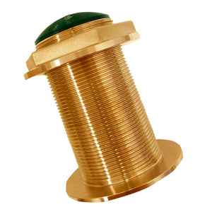 Echonautics Bronze Low-Profile Thru-Hull High-Frequency CHIRP Transducer - 600W, 18 Tilt, 130-210kHz [BT70H600-18] - BuoyMart.com  Transducers Echonautics