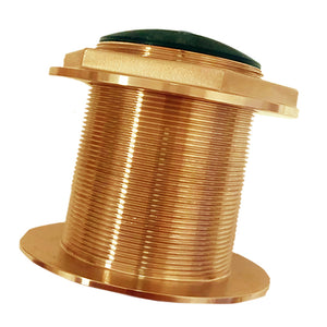 Echonautics Bronze Low-Profile Thru-Hull Medium-Frequency CHIRP Transducer - 1kW, 18 Tilt, 85-135kHz [BT87M1KW-18] - BuoyMart.com  Transducers Echonautics