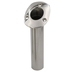 C.E. Smith 80 Series Standard Flush Mount Rod Holder - 30 Degree - Stainless Steel - Cast Bottom - Black Liner [536820C] - BuoyMart.com  Rod Holders C.E. Smith