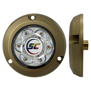 Shadow-Caster SC2 Series Bronze Surface Mount Underwater Light - Full-Color [SC2-CC-BZSM] - BuoyMart.com  Underwater Lighting Shadow-Caster LED Lighting