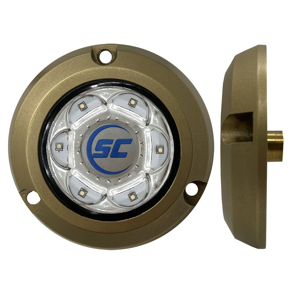 Shadow-Caster SC2 Series Bronze Surface Mount Underwater Light - Bimini Blue [SC2-BB-BZSM] - BuoyMart.com  Underwater Lighting Shadow-Caster LED Lighting