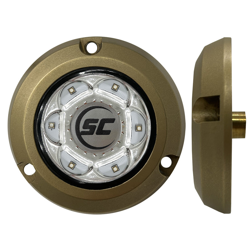 Shadow-Caster SC2 Series Bronze Surface Mount Underwater Light - Great White [SC2-GW-BZSM] - BuoyMart.com  Underwater Lighting Shadow-Caster LED Lighting