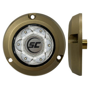 Shadow-Caster SC2 Series Bronze Surface Mount Underwater Light - Great White [SC2-GW-BZSM] - BuoyMart.com  Underwater Lighting Shadow-Caster LED Lighting