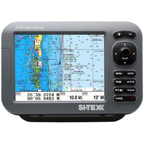 SI-TEX Standalone 8" Chartplotter System w/Color LCD, Internal  External GPS Antenna  C-MAP 4D Card [SVS-880CE+] - BuoyMart.com  GPS - Fishfinder Combos SI-TEX
