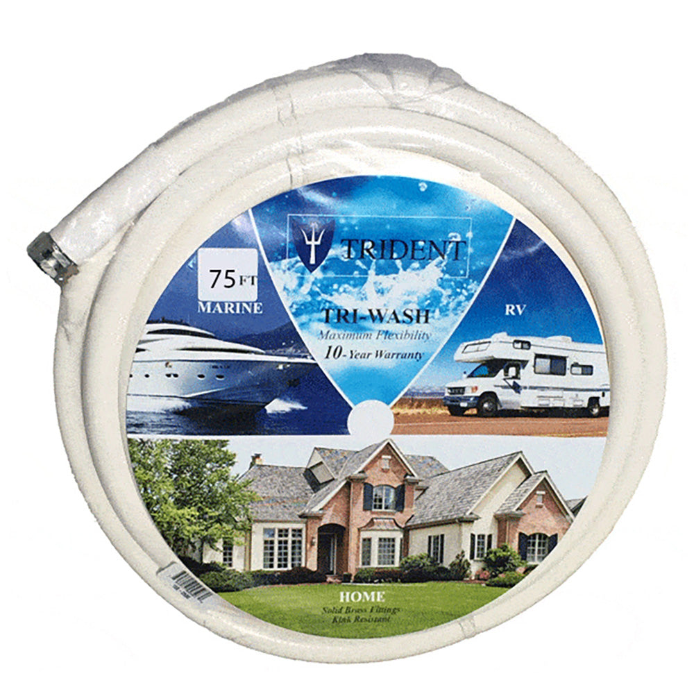Trident Marine 5/8" ID x 75' Wash Down/Camper Hose w/Fittings [168-0580-75] Trident Marine