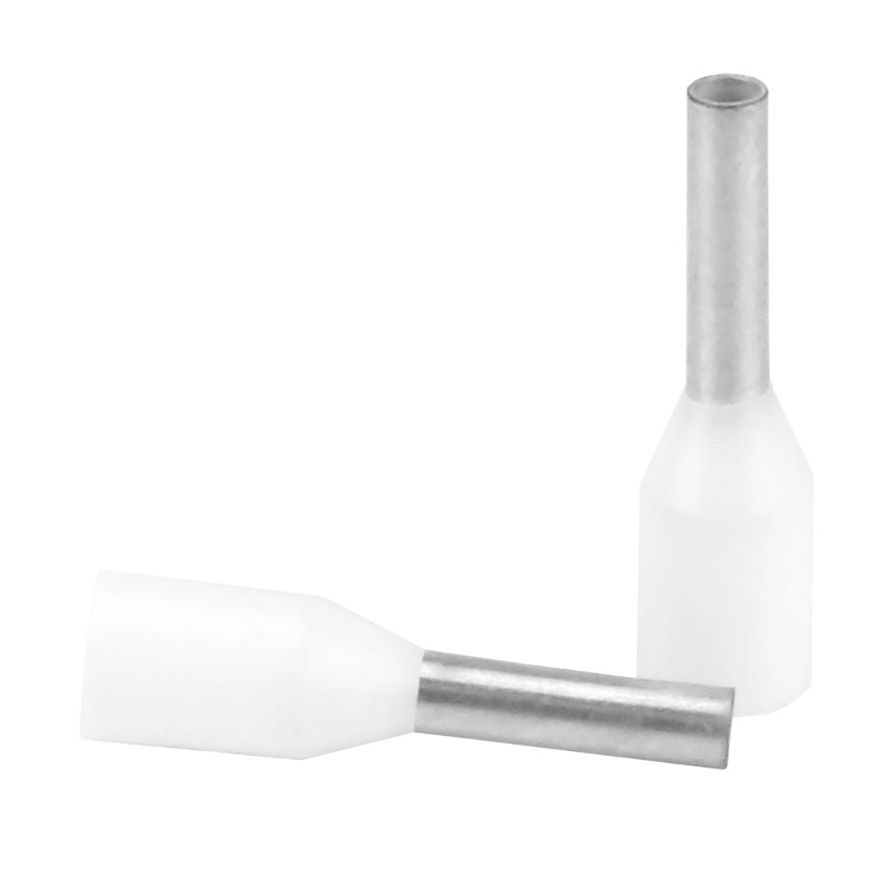 Pacer White 18-20 AWG Wire Ferrule - 6mm Length - 25 Pack [TFRL20-6MM-25] - BuoyMart.com  Accessories Pacer Group
