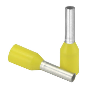 Pacer Yellow 18 AWG Wire Ferrule - 6mm Length - 25 Pack [TFRL18-6MM-25] - BuoyMart.com  Accessories Pacer Group