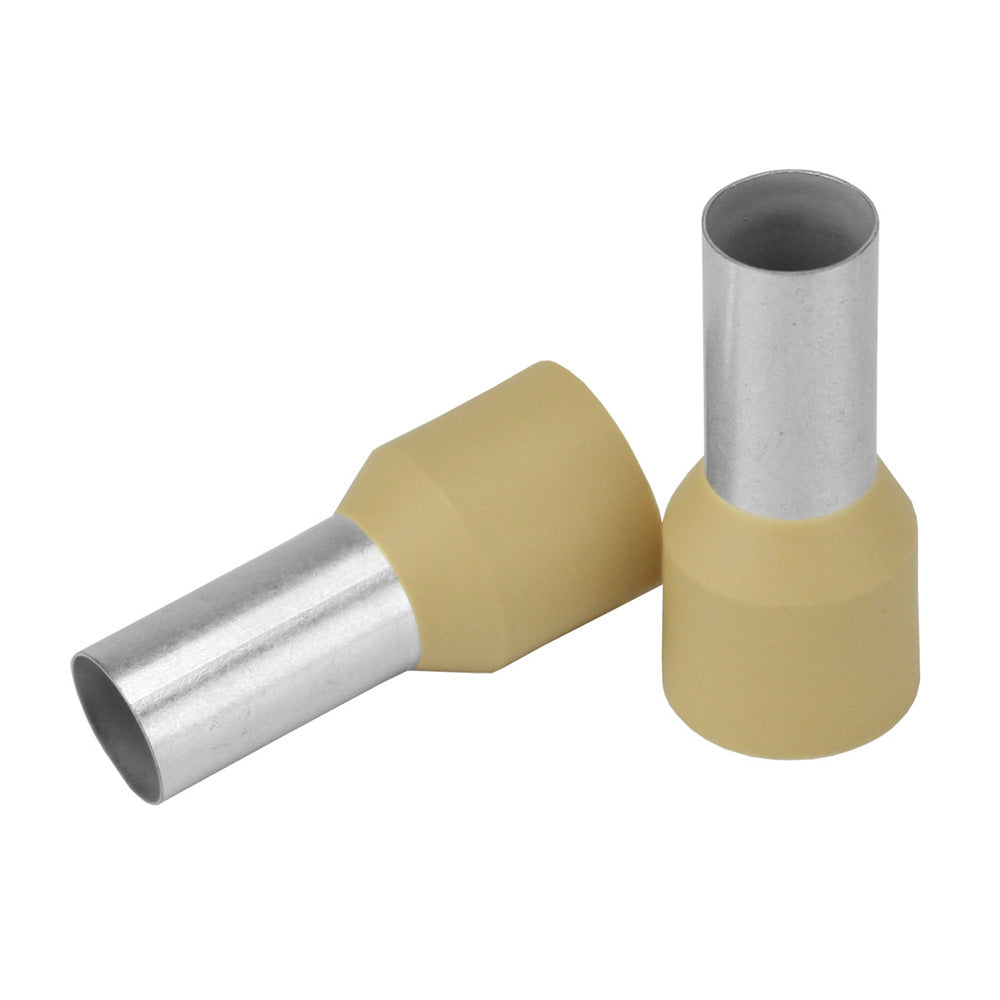 Pacer Beige 2 AWG Wire Ferrule - 16mm Length - 10 Pack [TFRL2-16MM-10] - BuoyMart.com  Accessories Pacer Group