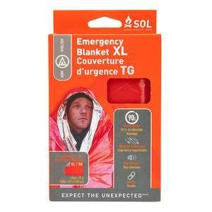 S.O.L. Survive Outdoor Longer Emergency Blanket XL [0140-1701] SOL Survive Outdoors Longer
