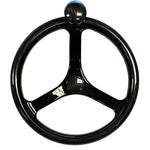 Schmitt Marine Carbon Fiber Primus Wheel w/Knob 13.5" w/Sanntoprene Finger Grip 3/4" Tapered Shaft w/CF Nut [7461321FGK-CFN] - BuoyMart.com  Steering Wheels Schmitt Marine