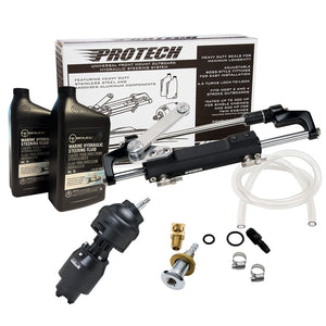 Uflex PROTECH 2.1 Front Mount Tilt OB Hydraulic System - Includes UP28T Helm Pump, Oil, UC128TS-2 Cylinder,  X52 Tilt - No Hoses [PROTECH 2.1T] - BuoyMart.com  Steering Systems Uflex USA