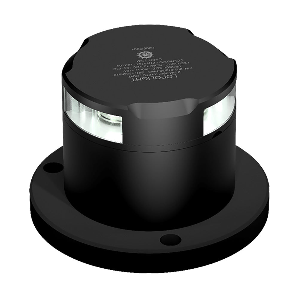 Lopolight 2nm 360 Anchor Light Pro - Black Anodized - White Light [200-012G2-PRO] - BuoyMart.com  Navigation Lights Lopolight