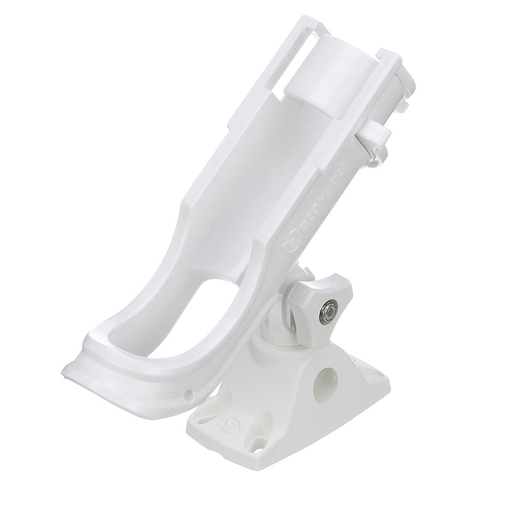 Attwood Heavy-Duty Adjustable Rod Holder w/Combo Mount - White [5009W4] - BuoyMart.com  Rod Holders Attwood Marine