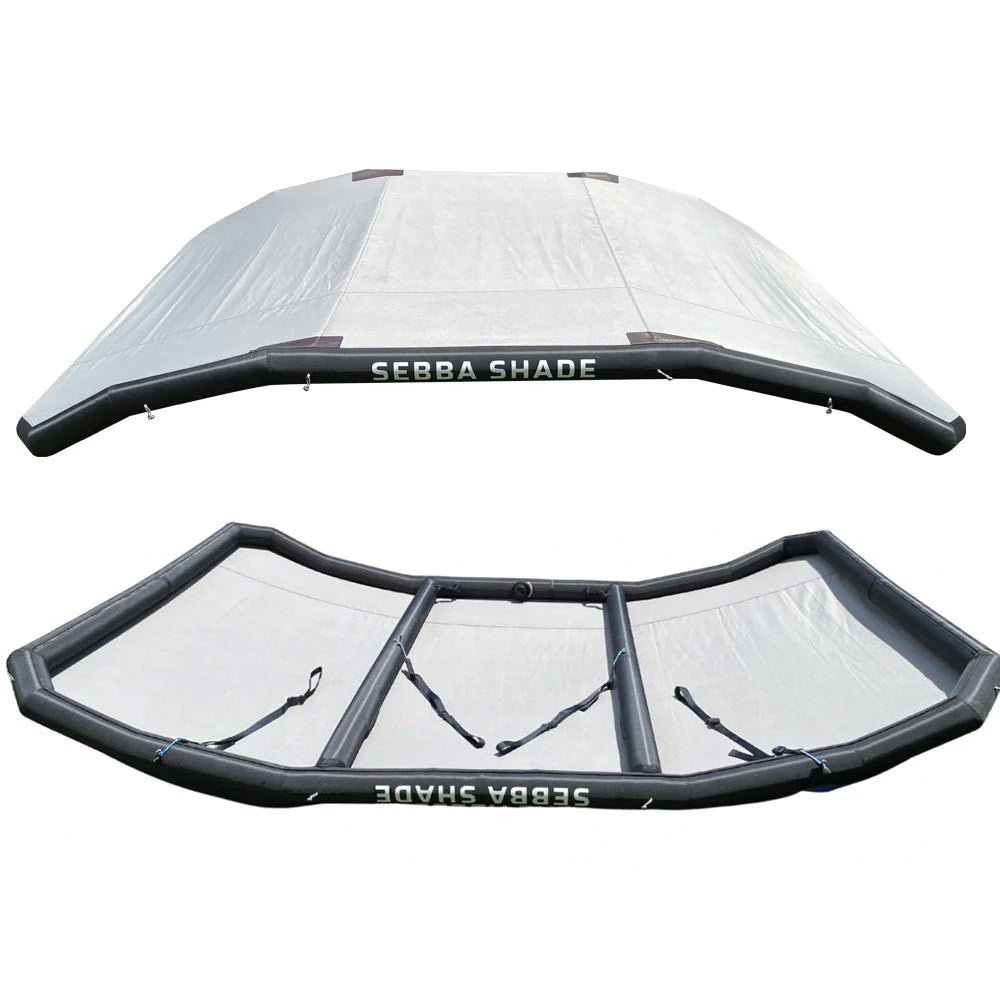 Sebba Shade 8 x 12 ft. Grey Sun Shade f/Boats 26'+ [SS8X12GRY] - BuoyMart.com  Biminis/Shades/Umbrellas Sebba Shade