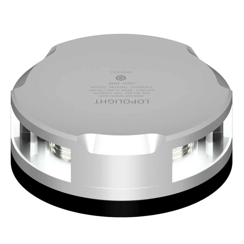 Lopolight 360-Degree Anchor Light - 2NM - Silver Housing w/FB Base [201-012-FB] - BuoyMart.com  Navigation Lights Lopolight