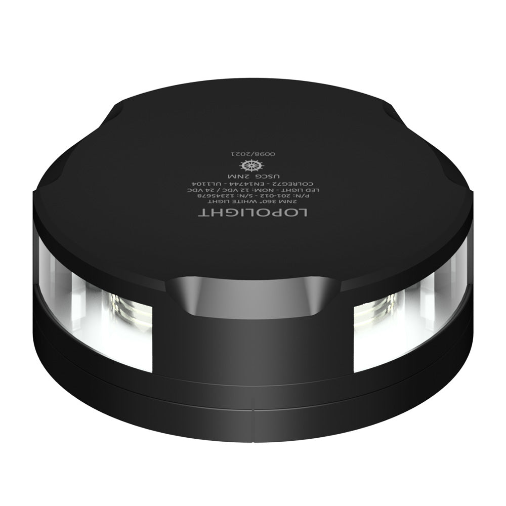 Lopolight 360-Degree Anchor Light - 2NM - Black Housing w/FB Base [201-012-FB-B] - BuoyMart.com  Navigation Lights Lopolight