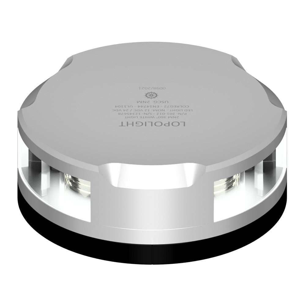 Lopolight Masthead/360-Degree Light - 2NM - Silver Housing w/FB Base [201-020-FB] Lopolight