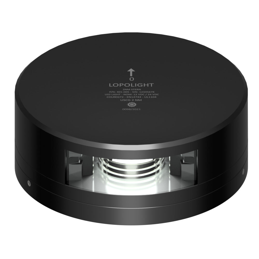Lopolight Stern Light - 2NM - Black Housing w/FB Base [301-005-FB-B] - BuoyMart.com  Navigation Lights Lopolight