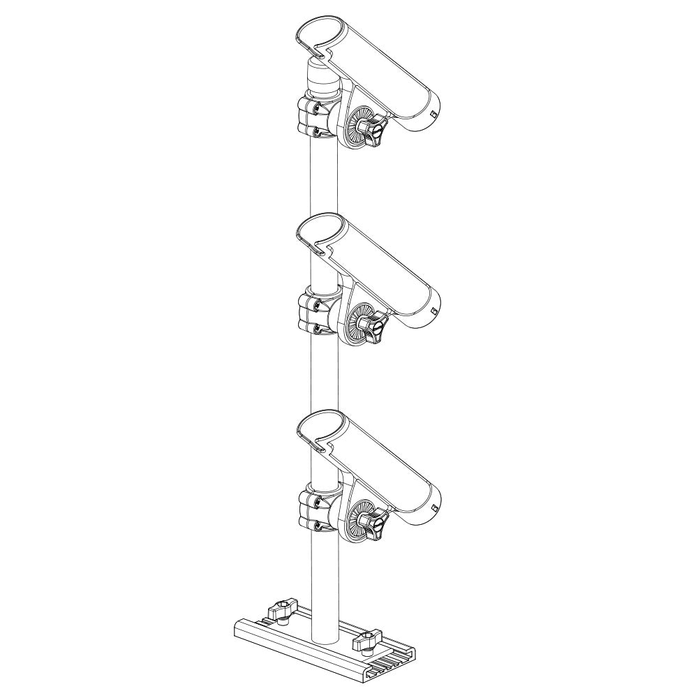 Scotty 333 Track Mounted Rod Tree - Rodmaster II Rod Holders [0333] - BuoyMart.com  Rod Holders Scotty