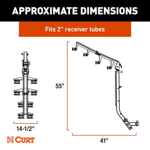 CURT ActiveLink Ultra Series Bike Rack - 4 Bikes Up to 180 lbs [18412] - BuoyMart.com  Accessories CURT