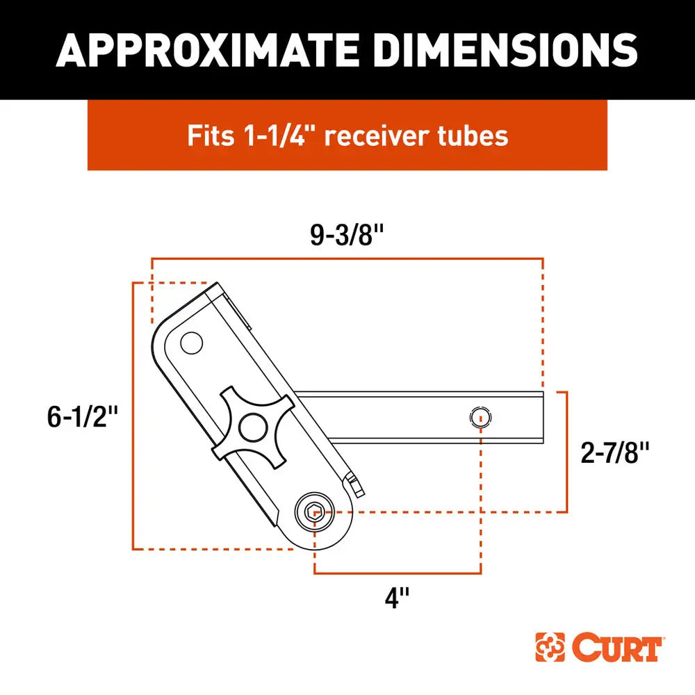 CURT ActiveLink 1-1/4" Receiver Shank - Up to 3500 lbs [18401] - BuoyMart.com  Accessories CURT