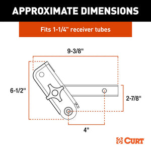 CURT ActiveLink 1-1/4" Receiver Shank - Up to 3500 lbs [18401] - BuoyMart.com  Accessories CURT