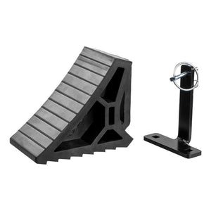 CURT HD Rubber Wheel Chock w/Handle  Single Trailer Mount [22803] - BuoyMart.com  Hitches & Accessories CURT
