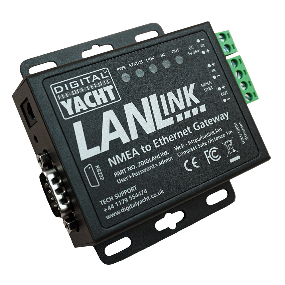Digital Yacht LANLink NMEA 0183 To Ethernet Gateway [ZDIGLANLINK] - BuoyMart.com  Accessories Digital Yacht
