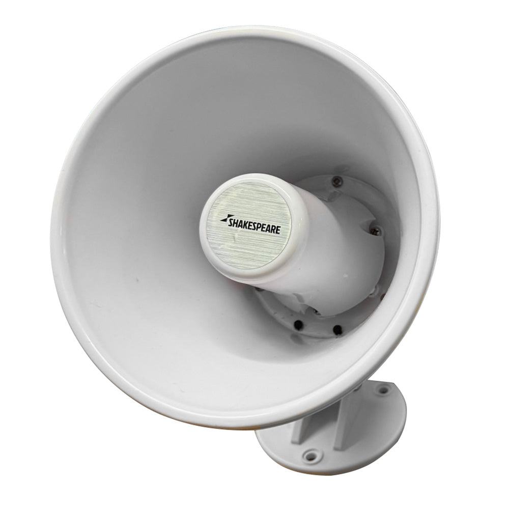 Shakespeare 15W 4-Ohm 5" Loud Hailer Speaker w/Bracket  Talkback - White [HS-5A] - BuoyMart.com  Hailer Horns Shakespeare