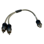 Marine Audio Adapter RCA Twisted Pair Y Adapter - 1 Female to 2 Male [VMCRCA1F2M] - BuoyMart.com  Accessories Marine Audio