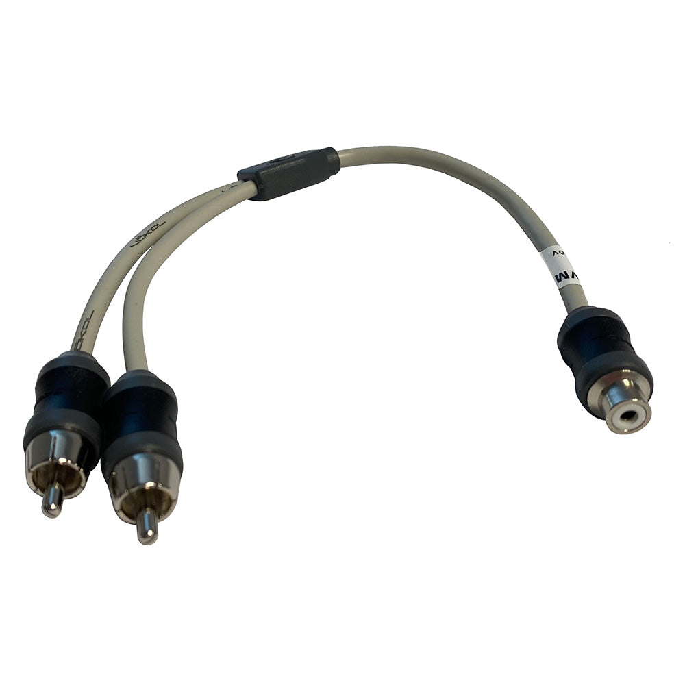 Marine Audio Adapter RCA Twisted Pair Y Adapter - 1 Female to 2 Male [VMCRCA1F2M] - BuoyMart.com  Accessories Marine Audio